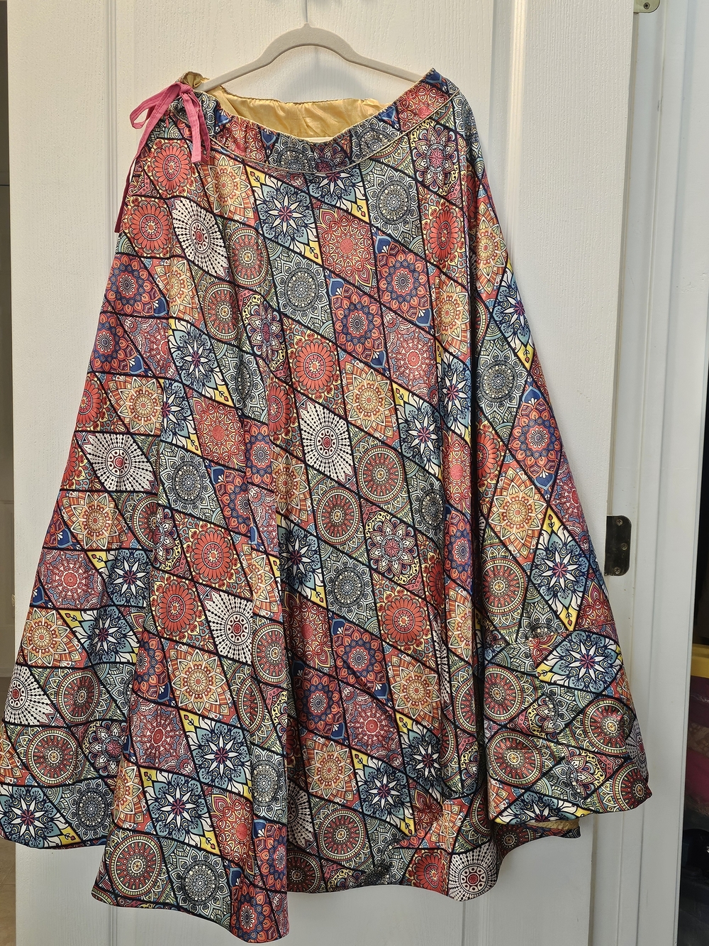 Bohemian Multi-Color Patterned Maxi Skirt